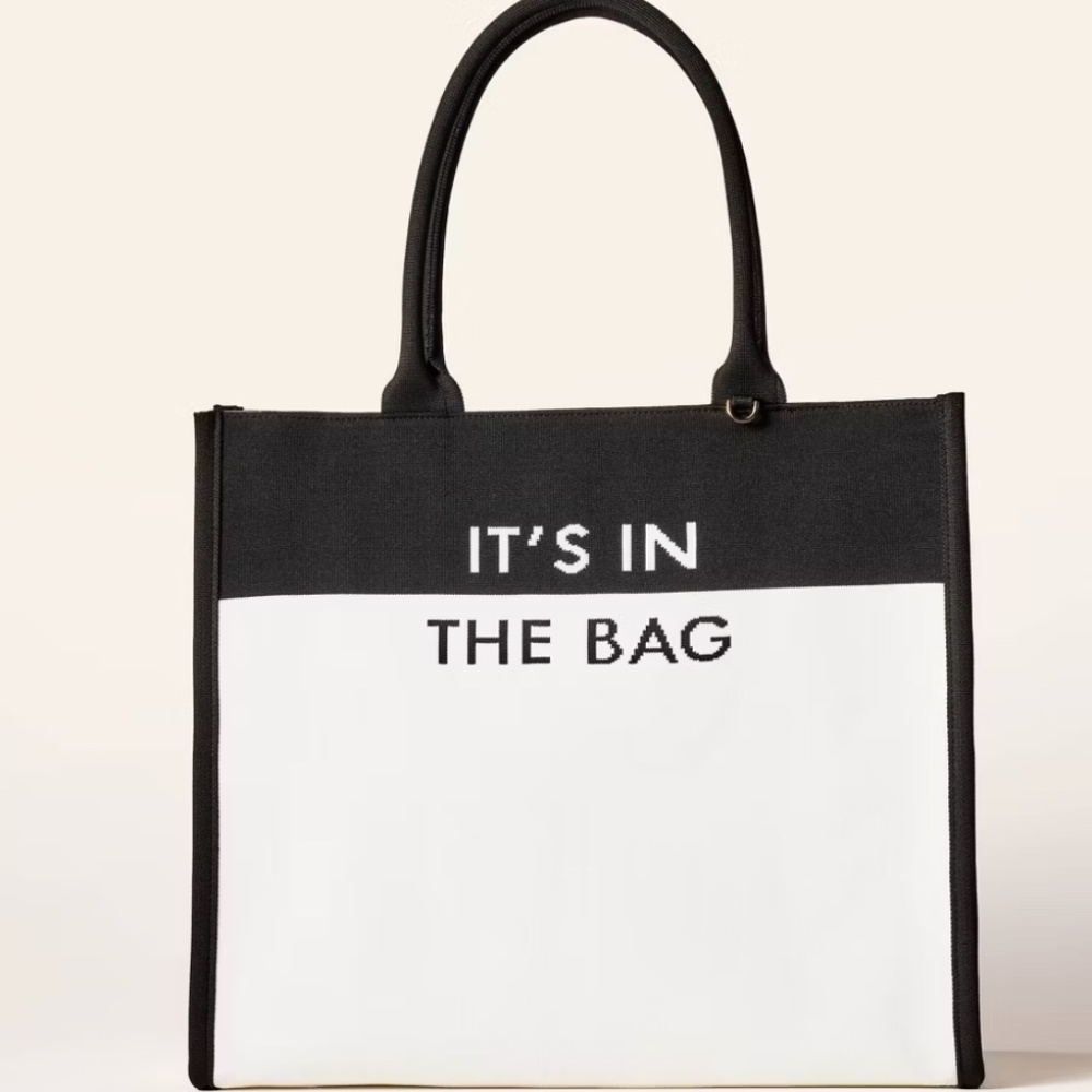 Colorblock Knit Tote Bag - kate spade new york x Target White/Black